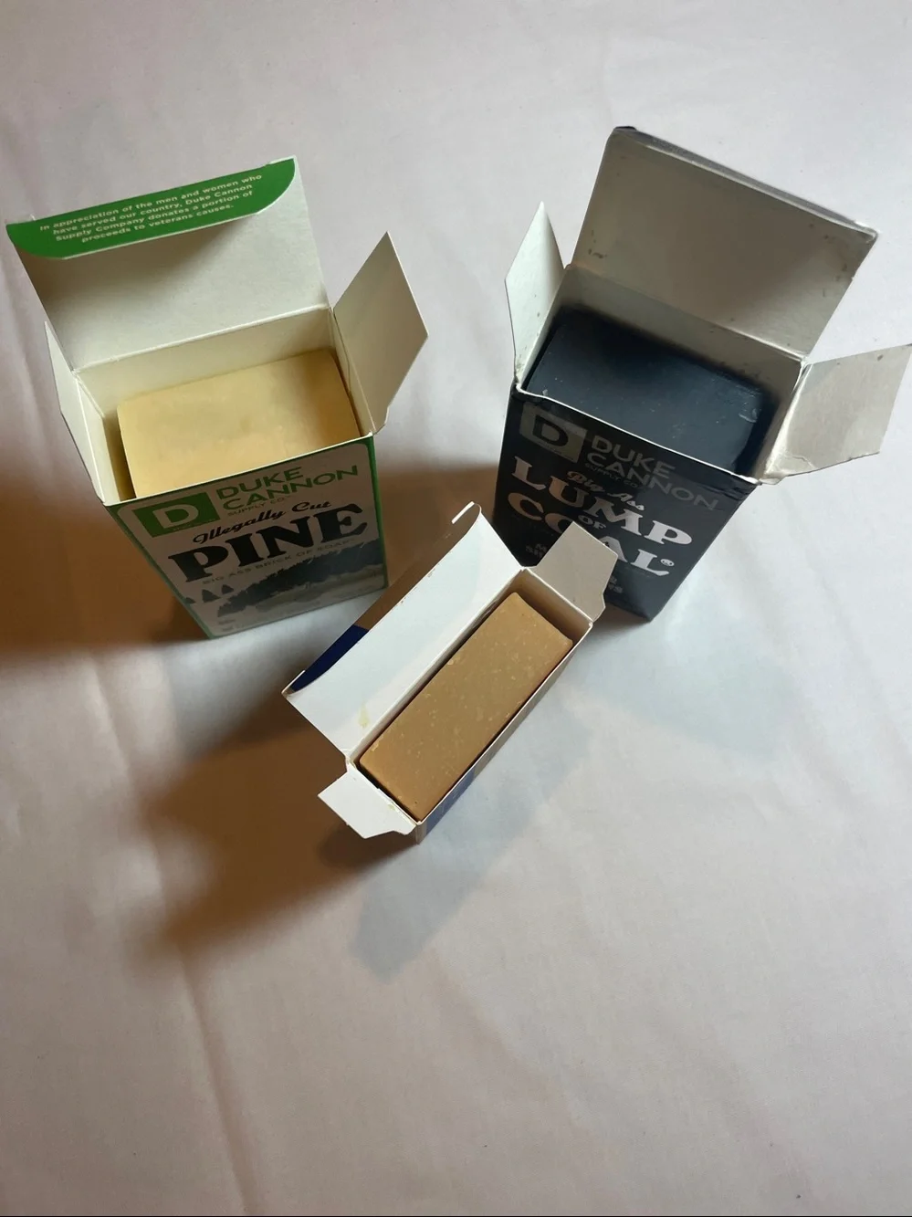Duke Cannon & Dr. Squatch Soap Trio — Pine, Lump of Coal, Fresh Falls